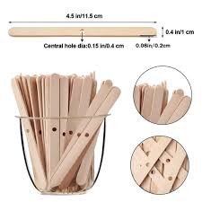 20 قطعة خشب فتيل الشمعة مشبك تثبيت لون مشمشي