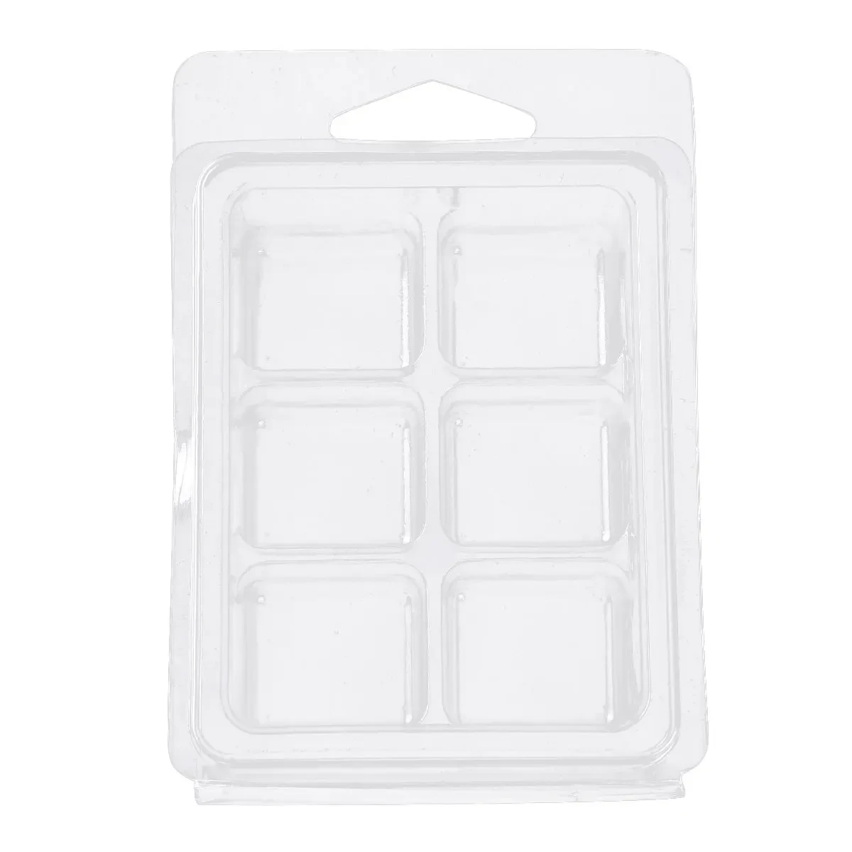 12 قالب شمع بلاستيك شفاف على شكل مربع. قوالب شمع خالية من النسالة لصنع شموع الفواحات