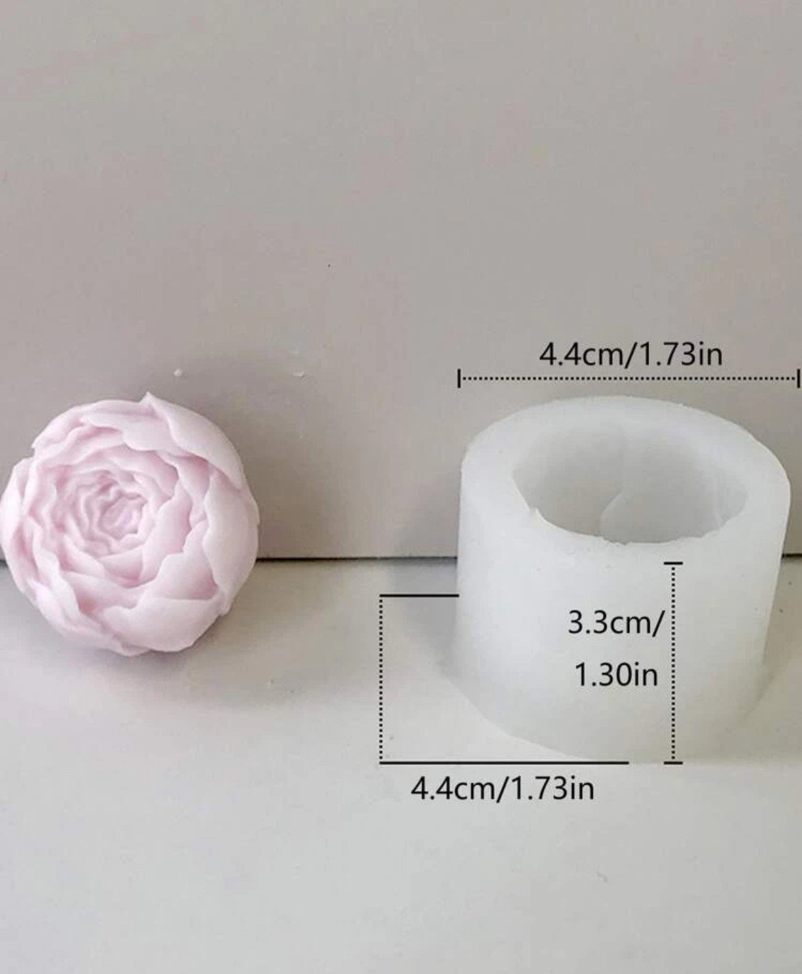 قالب سيليكون DIY شكل زهر قطعة واحدة