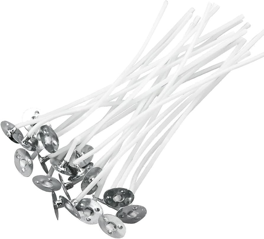 50فتيل ابيض قطن نوع ممتاز لصناعة الشموع بدون رائحة