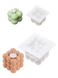 قالب سيليكون هندسي على شكل مكعب قطعة واحدة